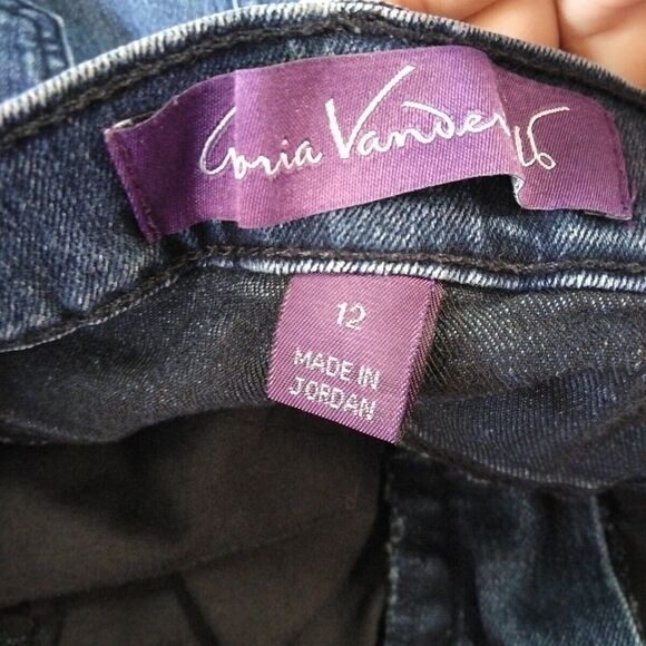 Gloria Vanderbilt Jeans Womens 12 Blue Denim Straight Leg - Picture 6 of 10